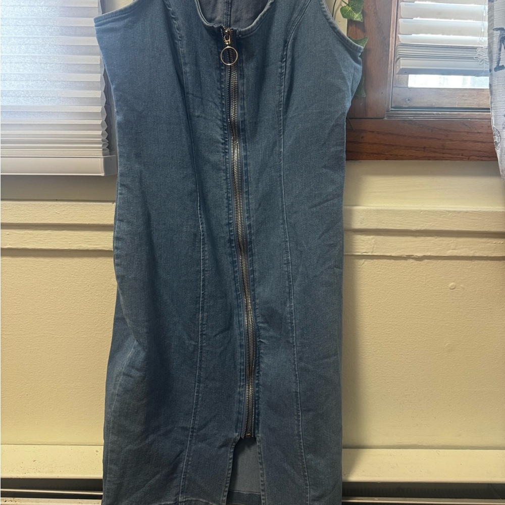 Haute Monde Blue Denim Dress